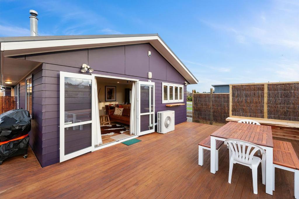 The Purple House - Ohakune Home With Spa Pool المظهر الخارجي الصورة